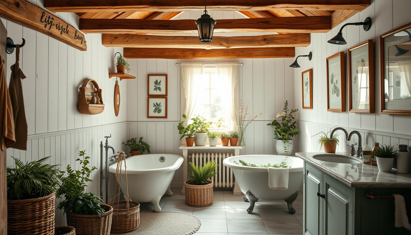 DIY Farmhouse Bathroom