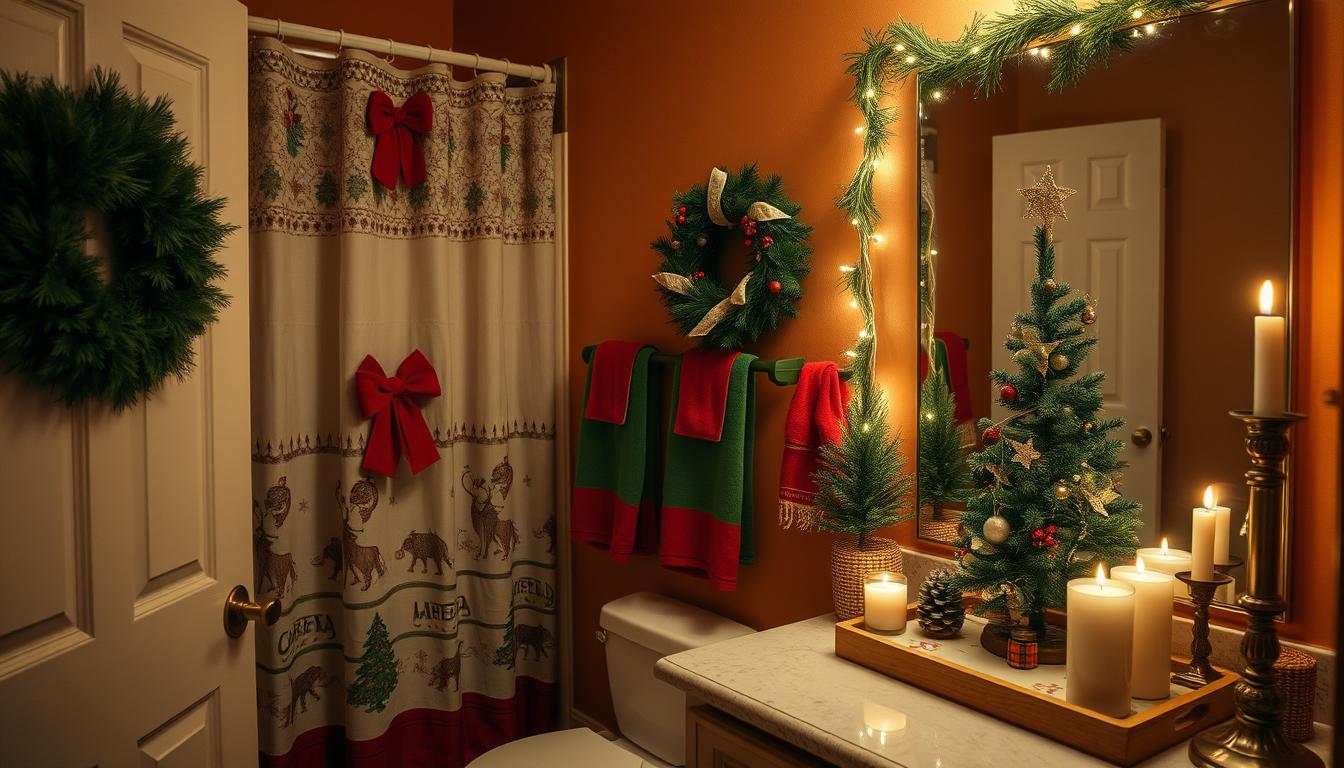 christmas bathroom decor