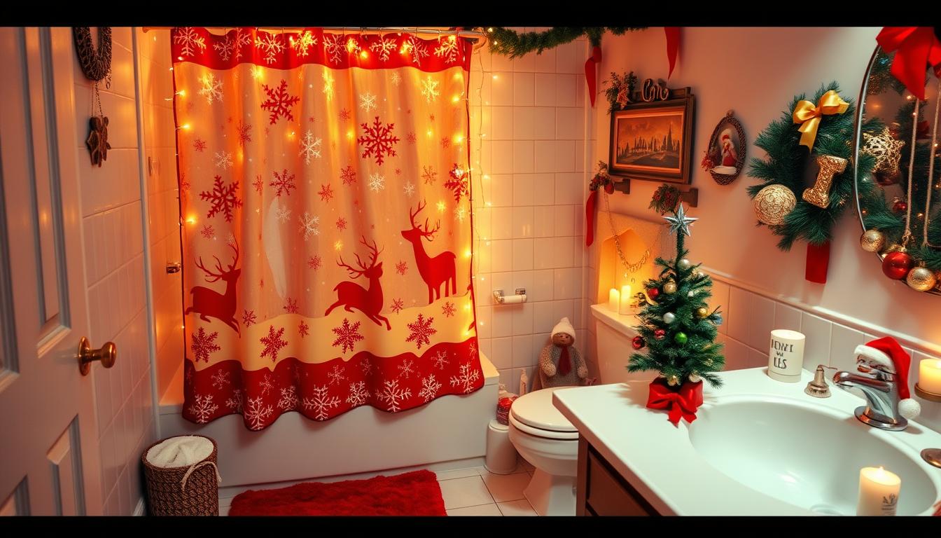 festive bathroom decorations