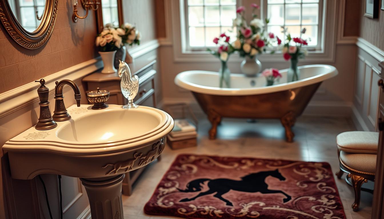 horse bathroom decor