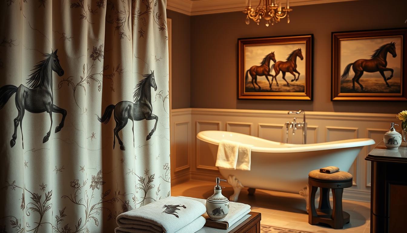 horse themed bathroom decor