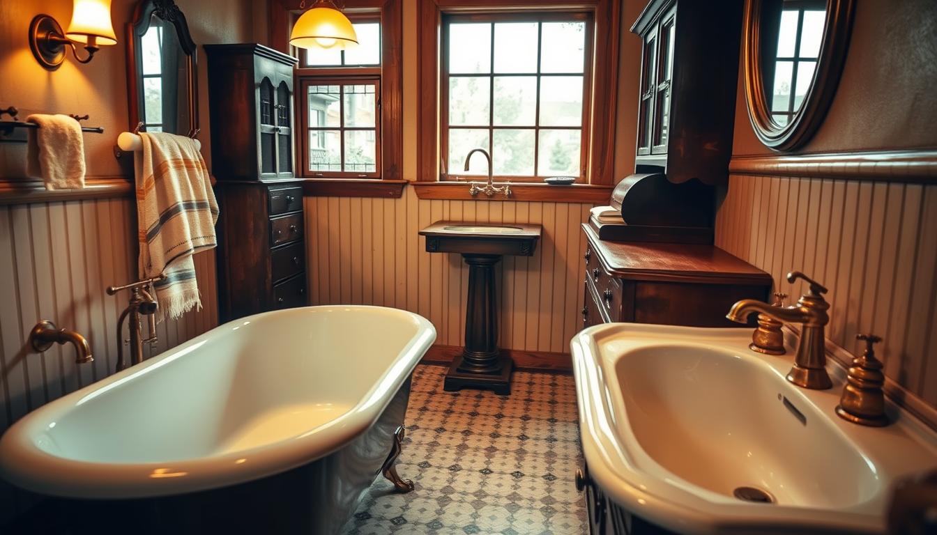 vintage style faucet bathroom